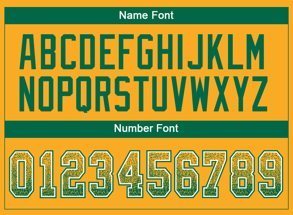 Custom Gold Kelly Green-White Drift Fashion Football Jersey