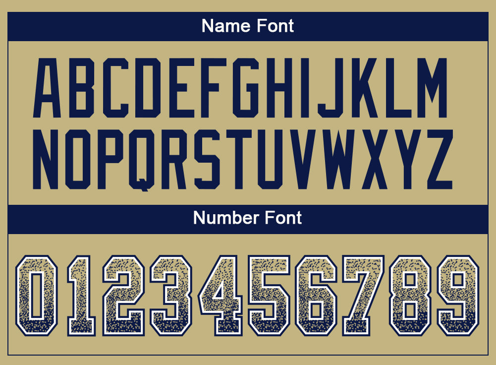 Custom Vegas Gold Navy-White Drift Fashion Football Jersey