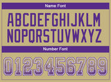 Custom Vegas Gold Purple-White Drift Fashion Football Jersey