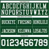 Custom Green White Mesh Authentic Football Jersey