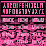 Custom Black Pink-White Gradient Line Sublimation Soccer Uniform Jersey