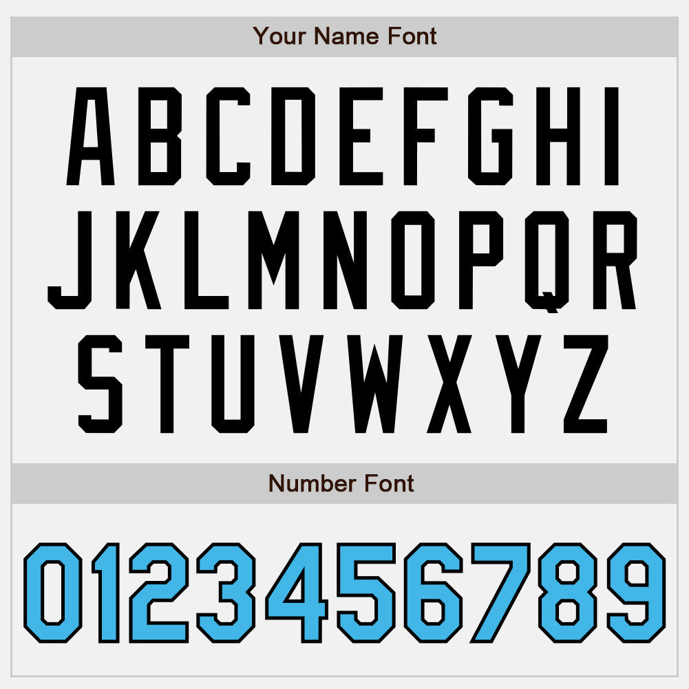 Custom White Sky Blue Pinstripe Black Authentic Two Tone Baseball Jersey