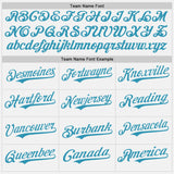 Custom White Panther Blue Pinstripe Panther Blue Authentic Two Tone Baseball Jersey