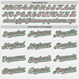 Custom White Medium Pink-Kelly Green Authentic Baseball Jersey