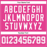 Custom Pink White Authentic Baseball Jersey