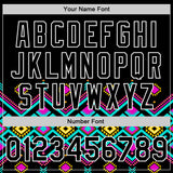 Custom Black White 3D Pattern Design Traditional African Ethnic Style Authentic Baseball Jersey