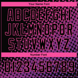 Custom Black Pink-Purple Halftone Authentic City Edition Basketball Jersey