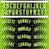 Custom Black Neon Green-White Halftone Authentic City Edition Basketball Jersey