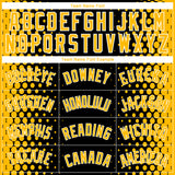 Custom Black Gold-White Halftone Authentic City Edition Basketball Jersey