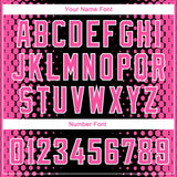 Custom Black Pink-White Halftone Authentic City Edition Basketball Jersey