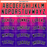 Custom Neon Pink Black-Purple 3D Pattern Design Halftone Gradient Authentic City Edition Basketball Jersey