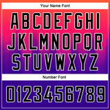 Custom Neon Pink Black-Purple 3D Pattern Design Halftone Gradient Authentic City Edition Basketball Jersey