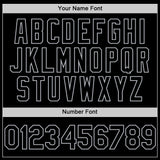 Custom Black Gray Line Authentic Baseball Jersey