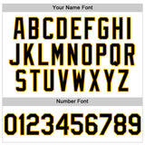 Custom White Black-Gold Line Authentic Baseball Jersey