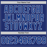 Custom Royal White Line Authentic Baseball Jersey