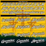 Custom Yellow White-Black 3D Pattern Design Religion Cross Jesus Christ Good Friday Authentic Baseball Jersey