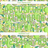 Custom White Neon Green 3D Pattern Design Lime Performance T-Shirt