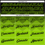 Custom Black Neon Green 3D Pattern Design Gradient Square Shapes Performance T-Shirt
