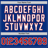Custom Royal Red-White 3D Pattern Design Gradient Style Twinkle Star Authentic Baseball Jersey
