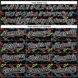Custom Black White 3D Pattern Design Animal Fish Authentic Baseball Jersey