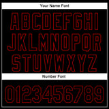Custom Black Red 3D Pattern Design Rave Bloody Handprint Authentic Baseball Jersey