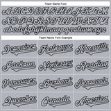 Custom Gray Black 3D Pattern Design Rave Halloween Pumpkin Authentic Baseball Jersey
