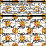 Custom White Black 3D Pattern Design Food Pizza Performance T-Shirt