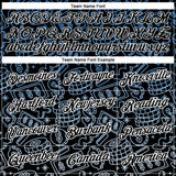 Custom Black White 3D Pattern Design Dollar Sign Money Theme Performance T-Shirt