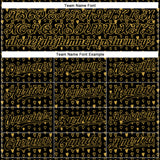 Custom Black Old Gold 3D Pattern Design Hearts Authentic Baseball Jersey
