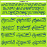 Custom Royal Neon Green-White 3D Pattern Design Football Helmet Authentic Baseball Jersey