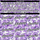 Custom Purple White-Black 3D Pattern Design Butterfly Performance T-Shirt