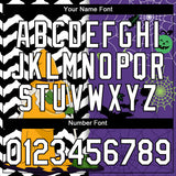 Custom Purple White-Black 3D Halloween Performance T-Shirt