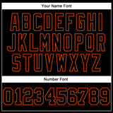 Custom Stitched Black Orange 3D Pattern Design Gradient Square Shape Sports Pullover Sweatshirt Hoodie