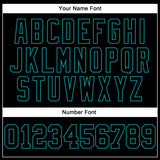 Custom Stitched Black Teal 3D Pattern Design Gradient Square Shape Sports Pullover Sweatshirt Hoodie