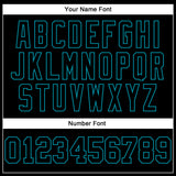 Custom Stitched Black Teal 3D Pattern Design Gradient Square Shape Sports Pullover Sweatshirt Hoodie