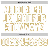 Custom Stitched White Old Gold 3D Pattern Design Gradient Square Shape Sports Pullover Sweatshirt Hoodie