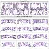 Custom Stitched White Purple 3D Pattern Design Gradient Square Shape Sports Pullover Sweatshirt Hoodie