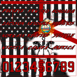 Custom Black Red-White 3D American Flag And Fish Hook Fishing Sports Pullover Sweatshirt Hoodie