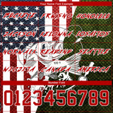 Custom Navy Red-Aurora Green 3D American Flag And Smallmouth Bass Fish Fishing Sports Pullover Sweatshirt Hoodie