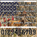 Custom Camo Black-White 3D American Flag And Deer Hunting Sports Pullover Sweatshirt Hoodie