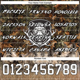 Custom Camo White-Black 3D Wild Boar Hunting Sports Pullover Sweatshirt Hoodie