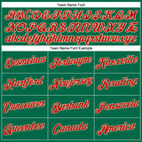 Custom Stitched Kelly Green Red-Cream Christmas 3D Sports Pullover Sweatshirt Hoodie