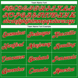 Custom Stitched Grass Green Red-Cream Funny Christmas 3D Sports Pullover Sweatshirt Hoodie