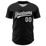 Custom Black White 3D Pattern Design Black History Month Authentic Baseball Jersey
