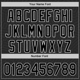 Custom Black White 3D Pattern Design Black History Month Authentic Baseball Jersey