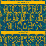 Custom Midnight Green Gold 3D Pattern Design Machine Excavator Labor Day Performance T-Shirt