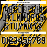 Custom Gold Black-White 3D Esports Performance T-Shirt