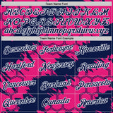 Custom Hot Pink Navy-White 3D Esports Performance T-Shirt
