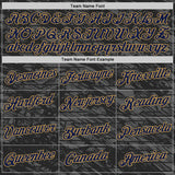 Custom Black Navy-Old Gold 3D Esports Performance T-Shirt