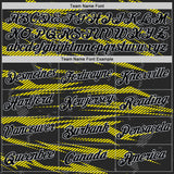 Custom Black Light Yellow-Light Gray 3D Esports Performance T-Shirt